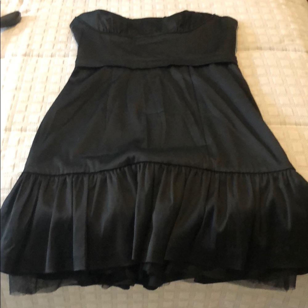 Black BCBG strapless dress